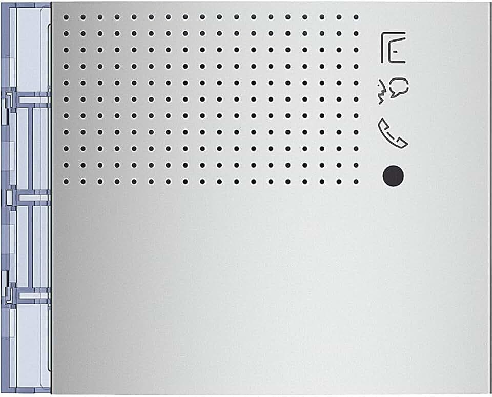 BTICINO, Audio-Frontblende SFERA ohne Ruftasten, für SFERA Audio-Türstation, Farbe: Allmetal, 351101