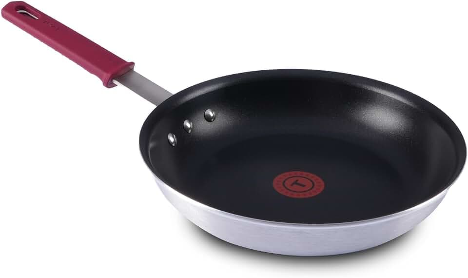 T-Fal Professional VX3 Brushed Nonstick Fry Pan with Stainless Steel Handle 10 Inch, Oven Broiler Safe 400F, Cookware, Pots and Pans, Frying Pan, Restaurant Grade, Certified by the NSF and CBA, Black