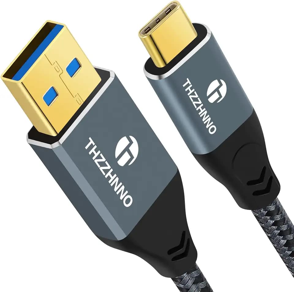 USB A to USB C Cable 1.6FT, USB 3.1 USB 3.2 Gen2 10Gbps Data Transfer Cable Cord for Samsung Galaxy/iPhone 15/MacBook Pro/iPad Pro