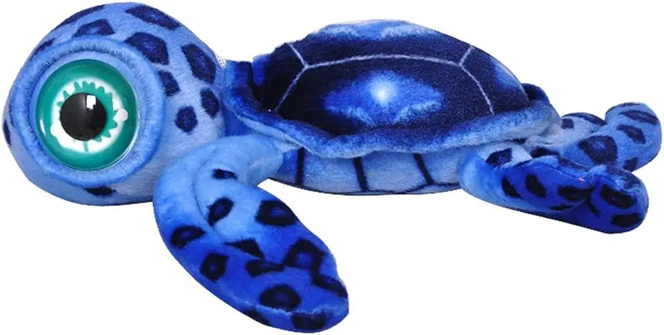 AngelGift Cuddly Emulation Sea Turtle Soft Stuffed Animals Toys Doll, Tortoise Plushie, Blue, 16"