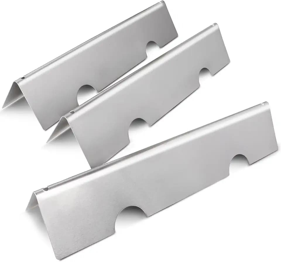 7635 Flavorizer Bars for Weber Spirit 2 Parts E210 Flame Guards Replacement for Spirit GS4 II & I S210 E215 E220 S220 Gas Grill Heat Shields 15.3"