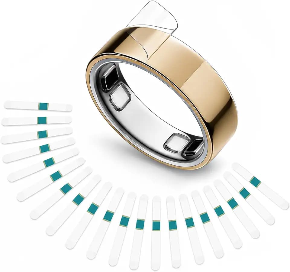 20 Pack Clear Protective Films Compatible with Oura Ring 5，Size 7