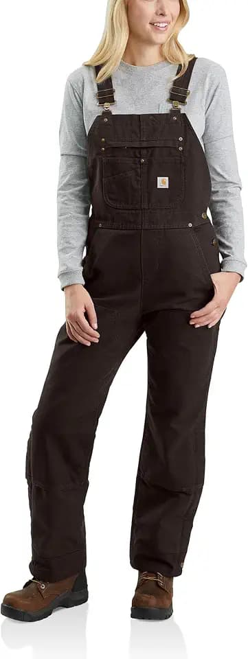 Carhartt Women's Washed Duck Insulated Bib Overall