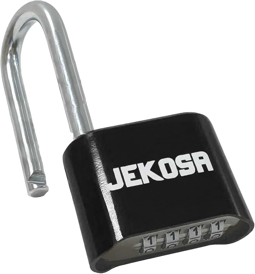 JKE/50 [Weatherpoof] Heavy Duty Combination Lock Outdoor - Lock with 4 Digit Code [No Key] - Ideal for Gate, Shed, Fence