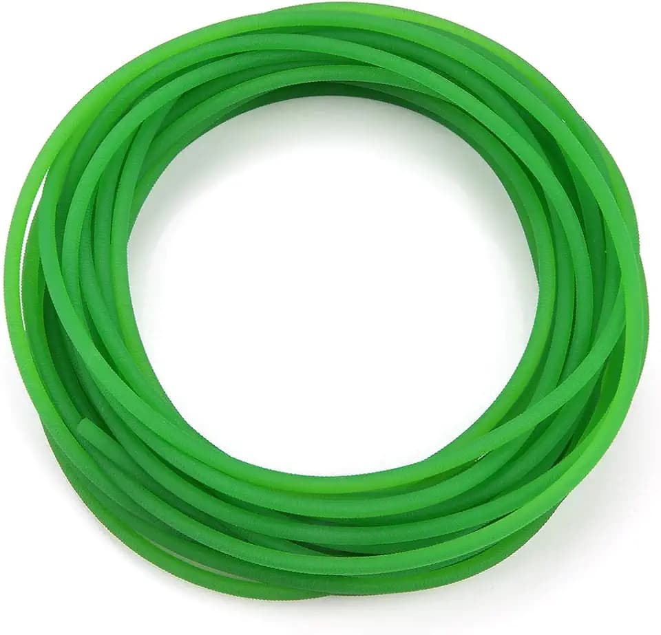 PU-Polyurethan-Rundriemen 4mm, glänzender Polyurethan Rundgummi 10m, raue Oberfläche grün, mit hoher Abriebfestigkeit für industrielle Anwendungen und Maschinenbau