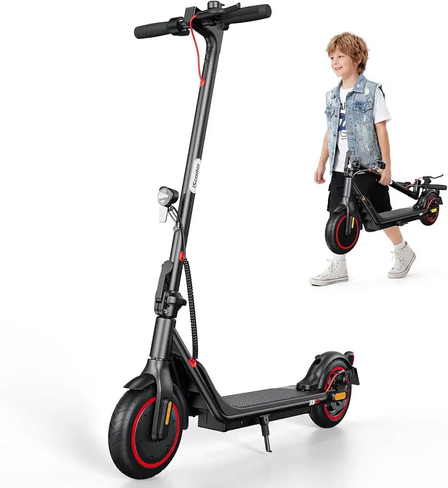 iScooter Kinder E Scooter für Kinder 8-14-16 Jahre, 500/250W Max 30/20/15km Reichweite Eektroroller, ABE Faltbarer E Roller für Teenager straßenzulassung mit 10/8,5/6 Zoll Luftreifen, APP, 3 Fahrmodi