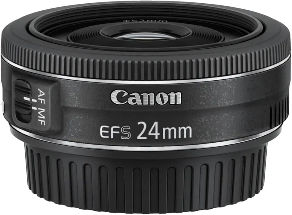 Canon EF-S 24mm F2.8 STM Pancake-Objektiv (52mm Filtergewinde) schwarz, EF-S2428STM