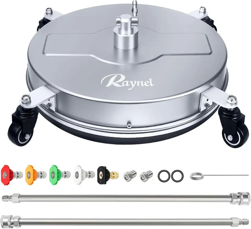 RAYNEL 18" Pressure Washer Surface Cleaner, Power Washer Accessory