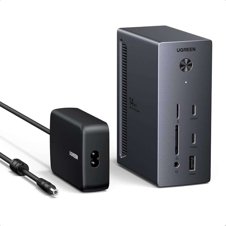 UGREEN Docking Station【Nur für Windows-Laptop】 2xHDMI & DP mit 8K/ 4K