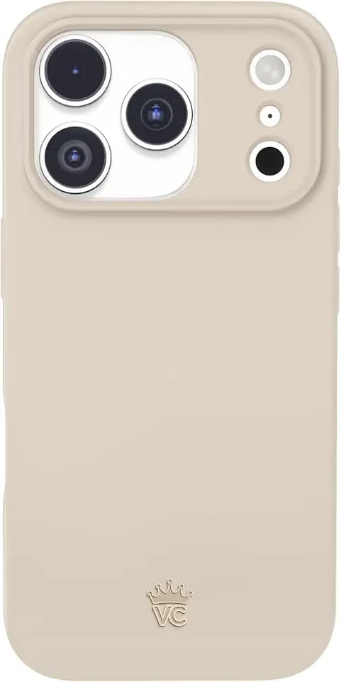 VELVET CAVIAR Case for iPhone 17 Pro | Compatible with MagSafe | 10ft Drop Tested | Smooth SatinShield Finish | Sand Stone