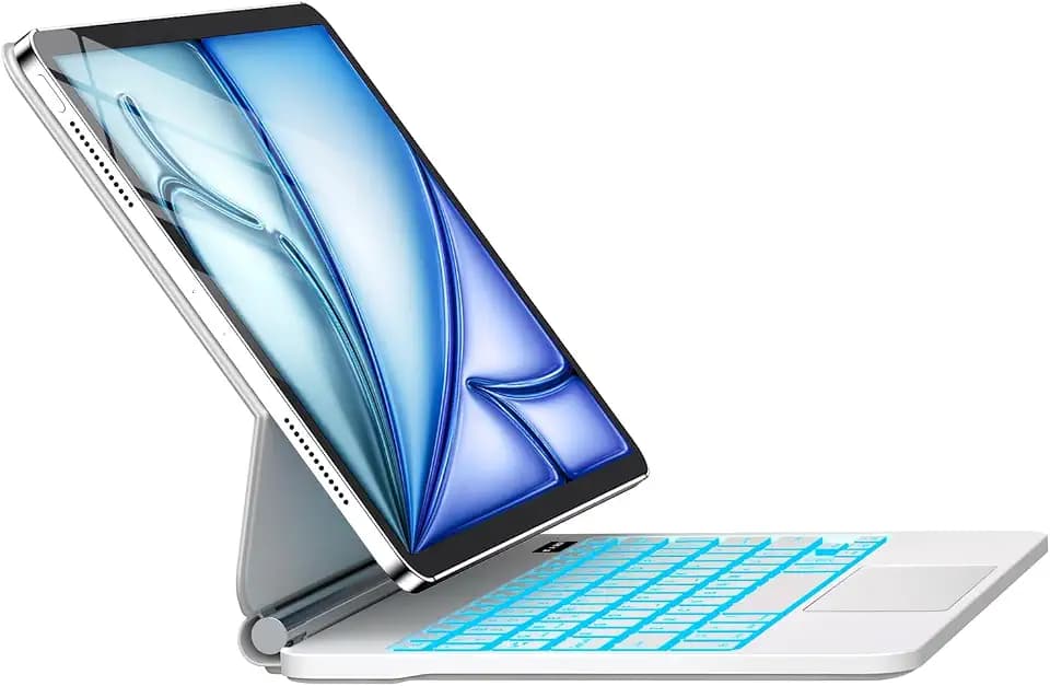Keyboard Case for iPad Air 13 inch (M4/2026 / M3 2025/M2, 2024),iPad Pro 12.9 inch (3/4/5/6th Gen)，Magic-Style Magnetic – Floating Cantilever Stand – Backlit Keyboard Case with Multi-Touch Trackpad