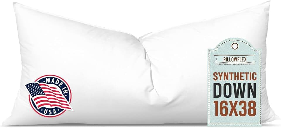 Pillowflex Synthetic Down Pillow Insert 16x38 in - Karate Chop Pillow