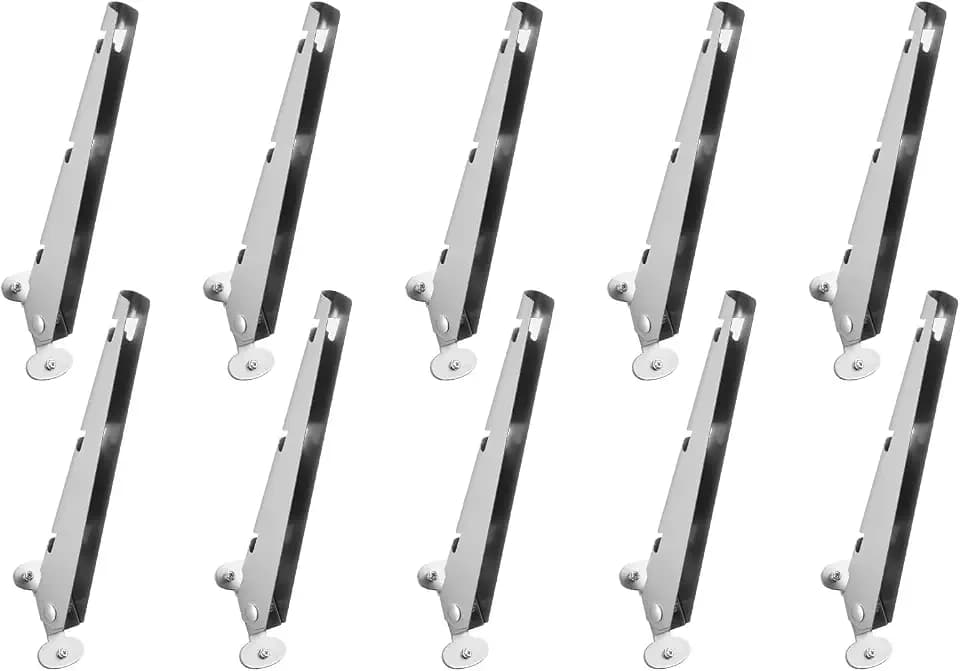 VEVOR Übersteigschutz Zaunerhöhung, 10er-Pack, Stacheldrahtabweiser 310x100x55 mm flach oder oberflächenmontiert, Stacheldrahthalter aus Stahl, ideal für Gärten, Bauernhöfe & Hinterhofzäune