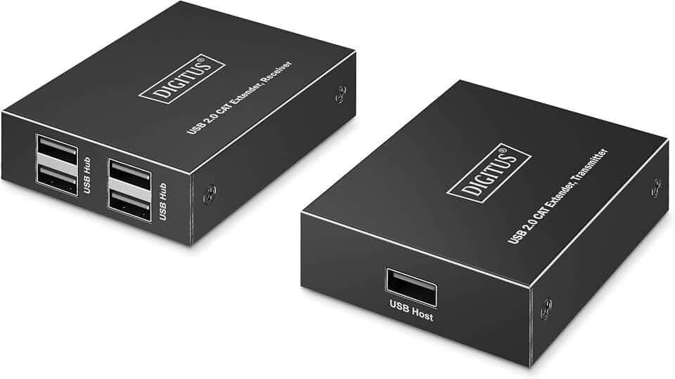 Digitus Estensore Cat Usb 2.0, 4 Porte UsB-A, 150 M (usb2.0 Catextender 4xusB-A 150m - For Use With Cat 6 [or Higher])