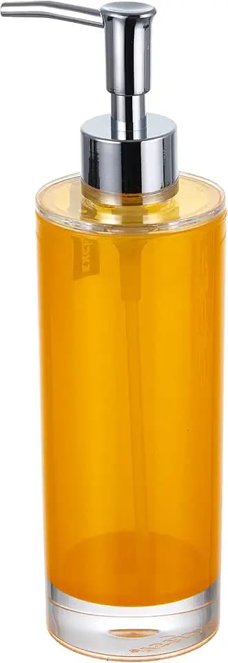 Excélsa EX46908 Seifenspender 300 ml, Polystyrol, gelb, 6.5 x 6.5 x 22 cm