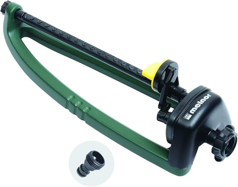 Melnor 65049-AMZ Oscillating Sprinkler with QuickConnect Product Adapter