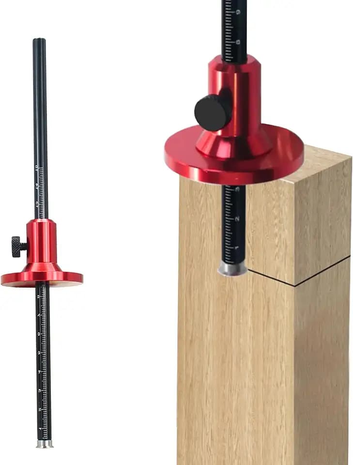 Wheel Marking Gauge, Aluminum Alloy Scriber Marking Tools Woodworking Mortise Parallel Scribing Tool with Metric and Inch Scales