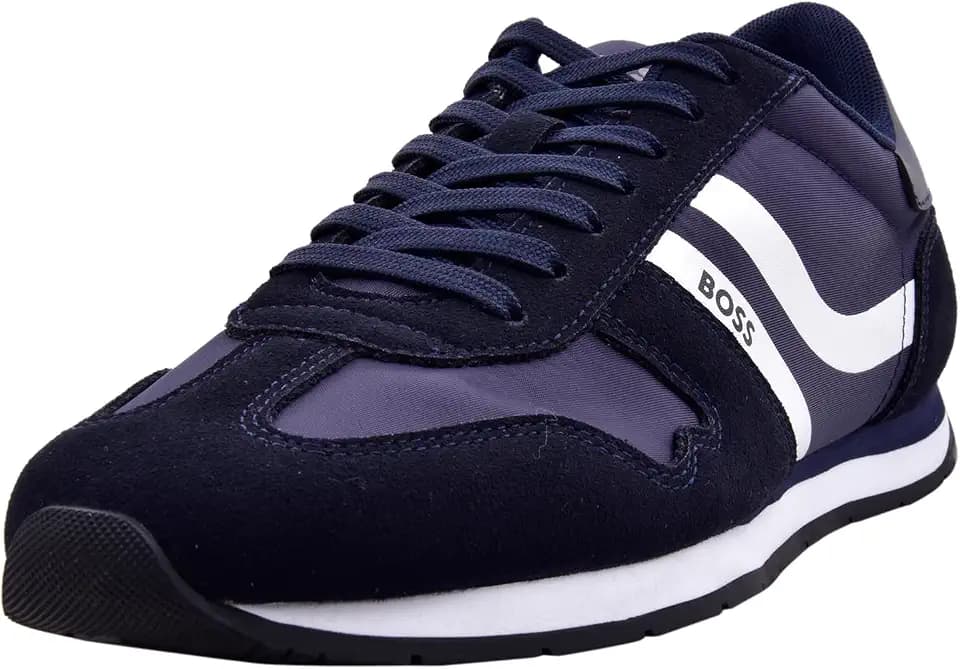 BOSS Mens Levon Lace Up Low Profile Sneakers