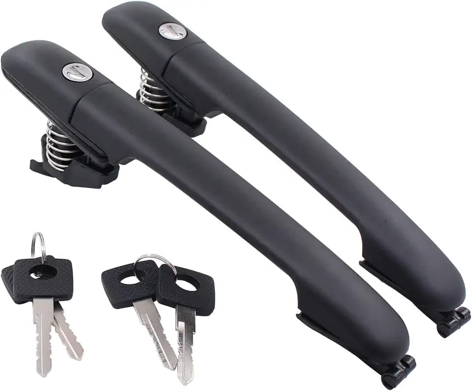 MOTOKU Set of 2 Front or Rear Door Exterior Door Handle w/Keys