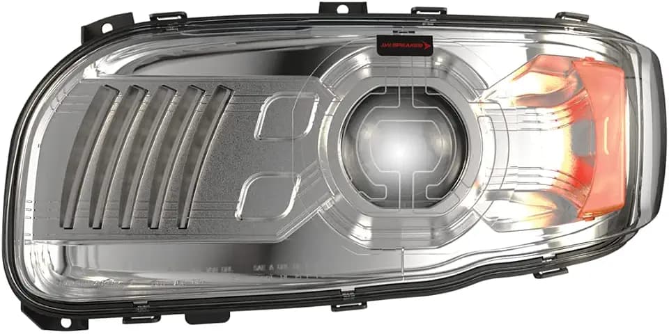 JW Speaker Model 9600 Heated LED Headlight for Peterbilt 388, 389 & 567 (Left (Driver) Side)