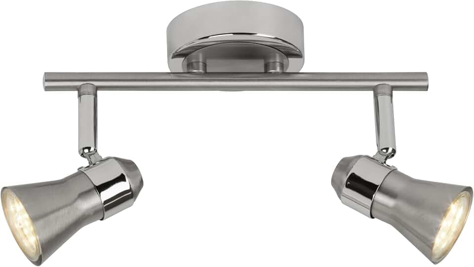 BRILLIANT Sanny LED Spotrohr 2-flammig, Eisen/Chrom Leuchte
