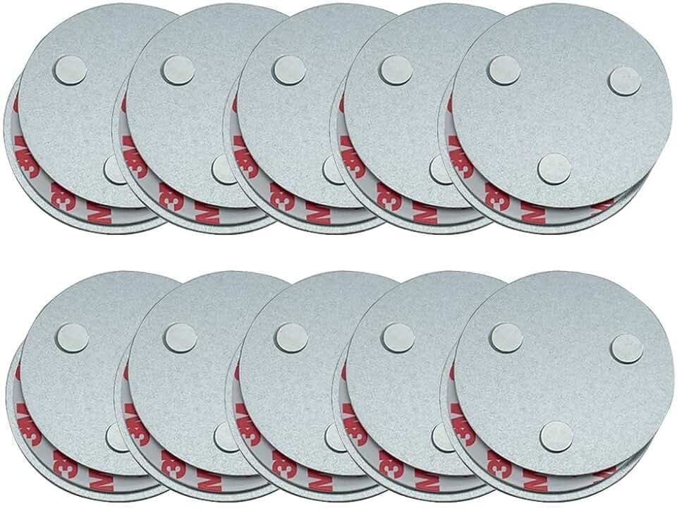 meioro Magnetic Smoke Detector Installation Tool,Quick and Easy Fastening Ceiling Mounted Kit for Smoke Alarm Ø 70mm,No Need Drill 10 Seconds Install Smoke Sensors(10 pcs)