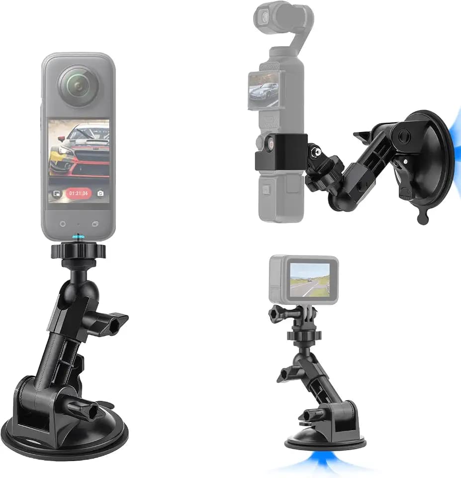 Auto Saugnapf Halterung360°Drehbar Kompatibel mit DJI Osmo Pocket 4/3