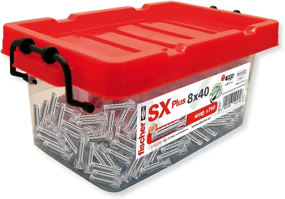 fischer 568733 Wanddübel, Grau, 8 x 40