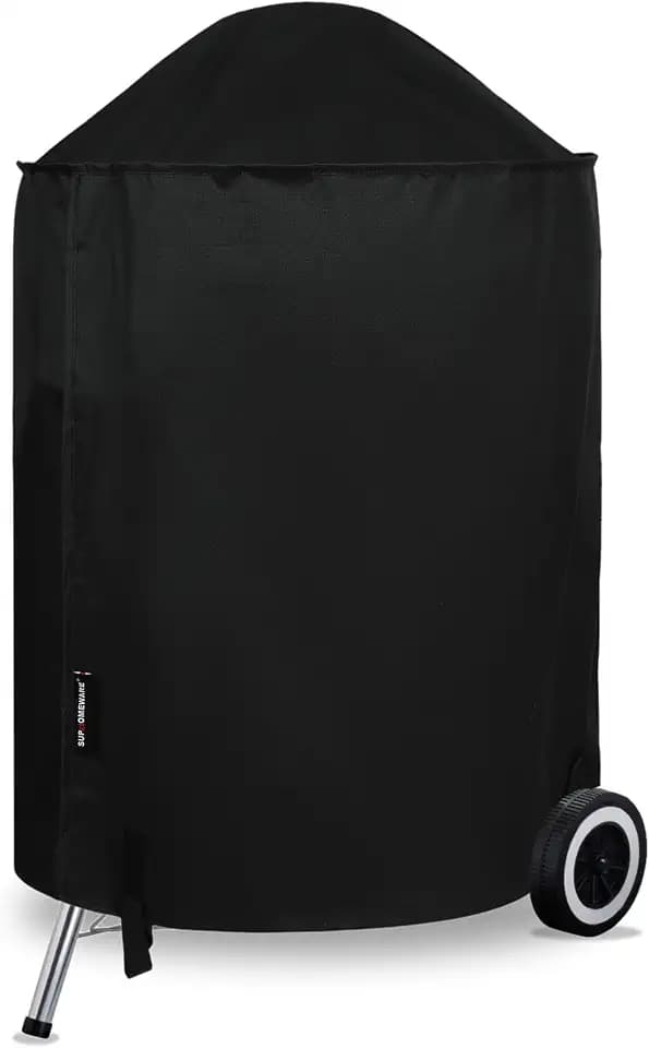 Suphomeware 22 Inch Grill Cover for Weber Kettle Charcoal, Waterproof and Heavy Duty BBQ Covers with Fade Resistant