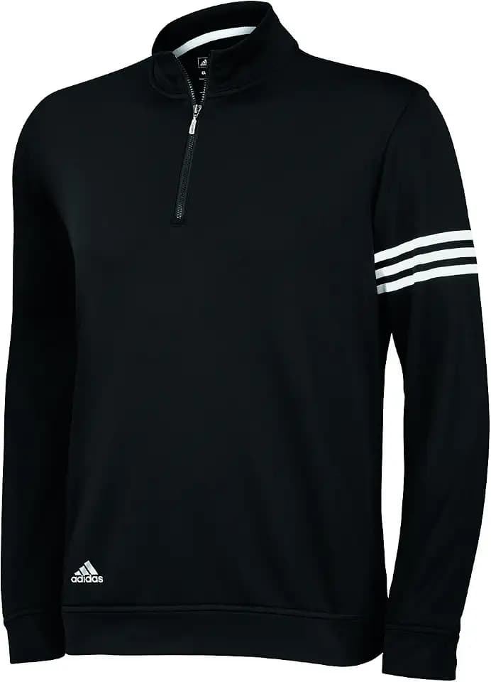adidas Men's Golf Climalite Long Sleeve/Layering 3-stripe Pullover