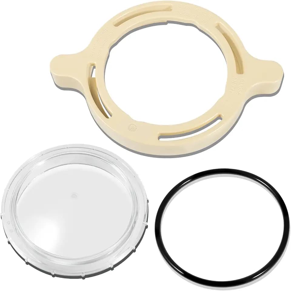 350090 Cam Clamp & 350091 Cover Lid Replacement for Pentair SuperFlo and Sta-Rite SuperMax Inground Pool/Spa Pumps - Includes O-Ring, Pool Pump Locking Ring