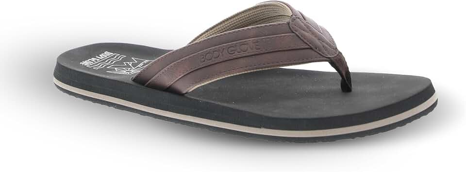 Body Glove Men's Ryft Flip Flops - Stylish and Comfortable Summer Beach Sandals for Men Sandals for Beach and Pool - Lightweight, Arch Support, Water-Friendly
