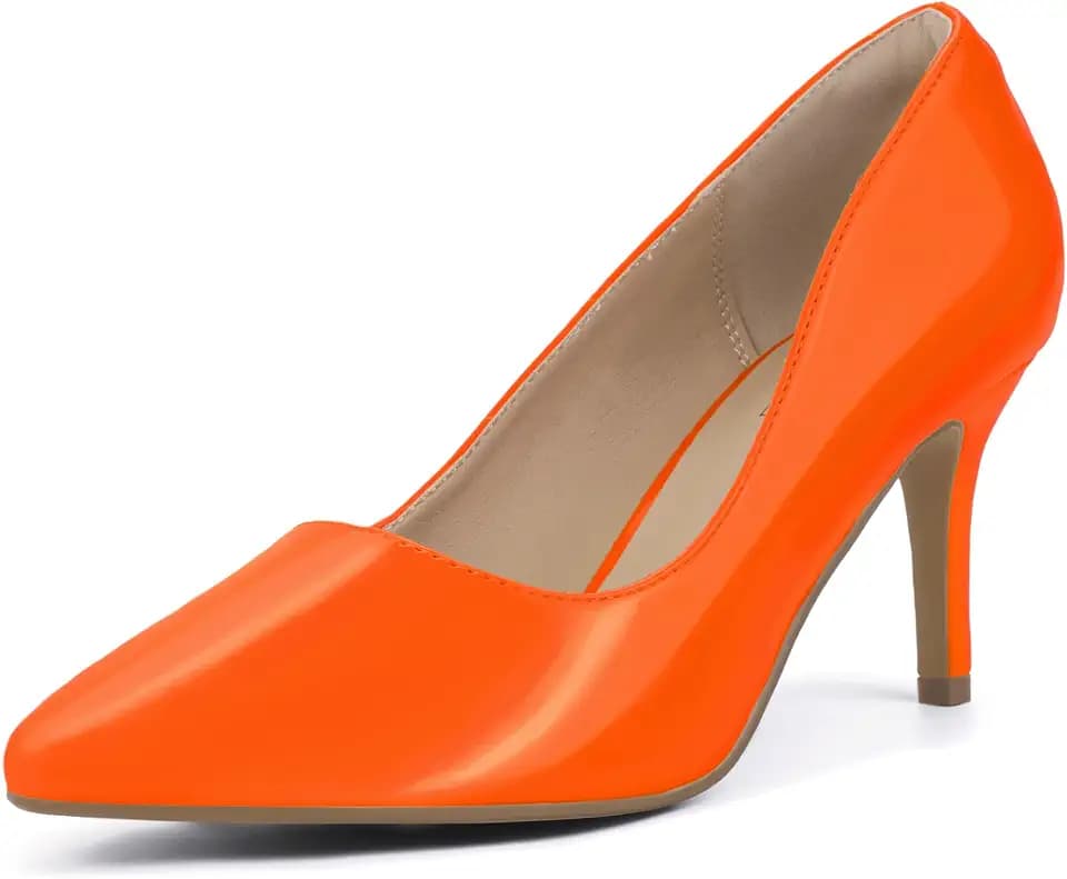 IDIFU High Closed Toe Heels Women's Pumps Pointed Stiletto Dress Shoes