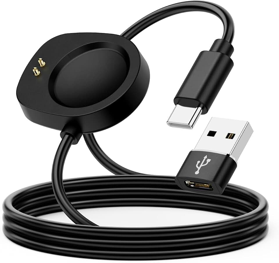 USB Type C Charger Compatible with Amazfit Smartwatch T-Rex 3 / Balance 2