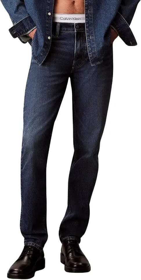 Calvin Klein Herren Jeans Slim Taper Sahara Sand Jean Lv04rb758g