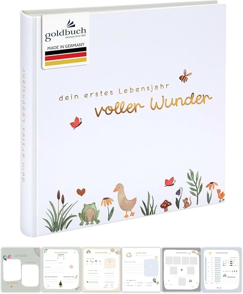 goldbuch 15 513 Babyalbum voller Wunder Wiese, Babyfotoalbum 30 x 31 x 4 cm
