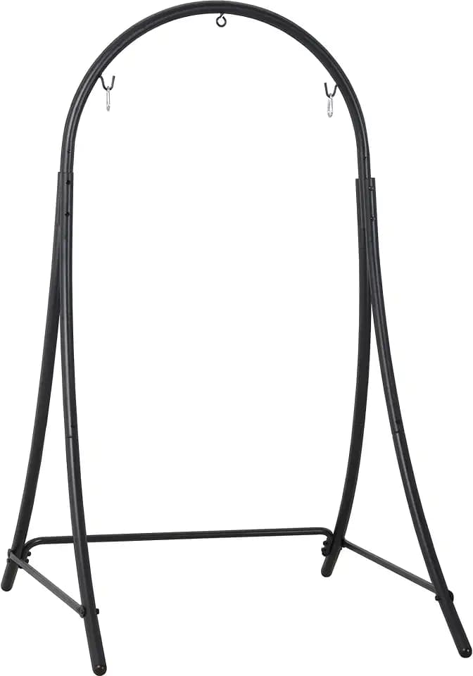 ANOW Adjustable Hammock Chair Stand, Heavy Duty Hanging Chair Stand, Black