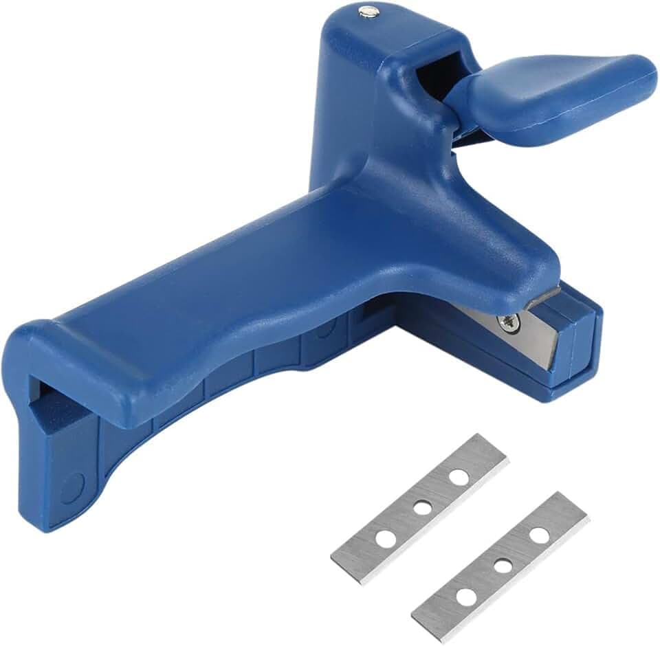 Edge Banding Trimmer, Manual Veneer Edge Trimmer, Plastic Edgebanding Trimmers for Cutting 54mm Width and 0.5mm Thickness Wood, Woodworking Banding End Cutter, 5.51x3.35in
