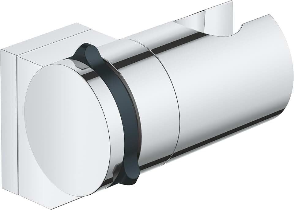 GROHE Vitalio, Universal Duschkopf Halterung (Wandmontage, verstellbar, belastbar mit bis zu 20kg, langlebige Oberfläche, zum Kleben oder Bohren, mit Schrauben & Dübel, ohne Kleber), chrom, 26183001