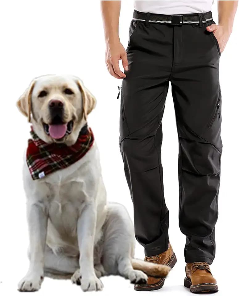 Jessie Kidden Wasserdichte Hose für Herren, Schnee, Ski, Winter, Softshell, winddicht, Fleece gefüttert, Outdoor, Wandern, Klettern, Camping