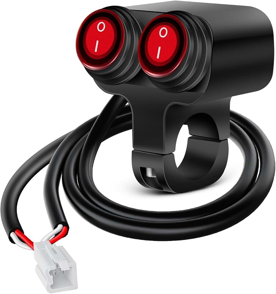 Nilight Motorcycle 7/8" (22mm) Handlebar Dual Control Switch