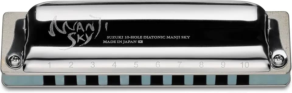 Suzuki M-20S-C Manji Sky 10-Hole Diatonic Harmonica Key of C