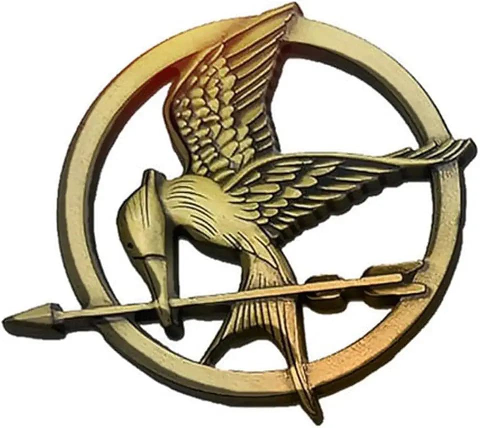 2/10/50/100 Pack The Hunger Games Mockingjay Prop Pin Bulk Brooch Badge 1.77" in Fan Collection