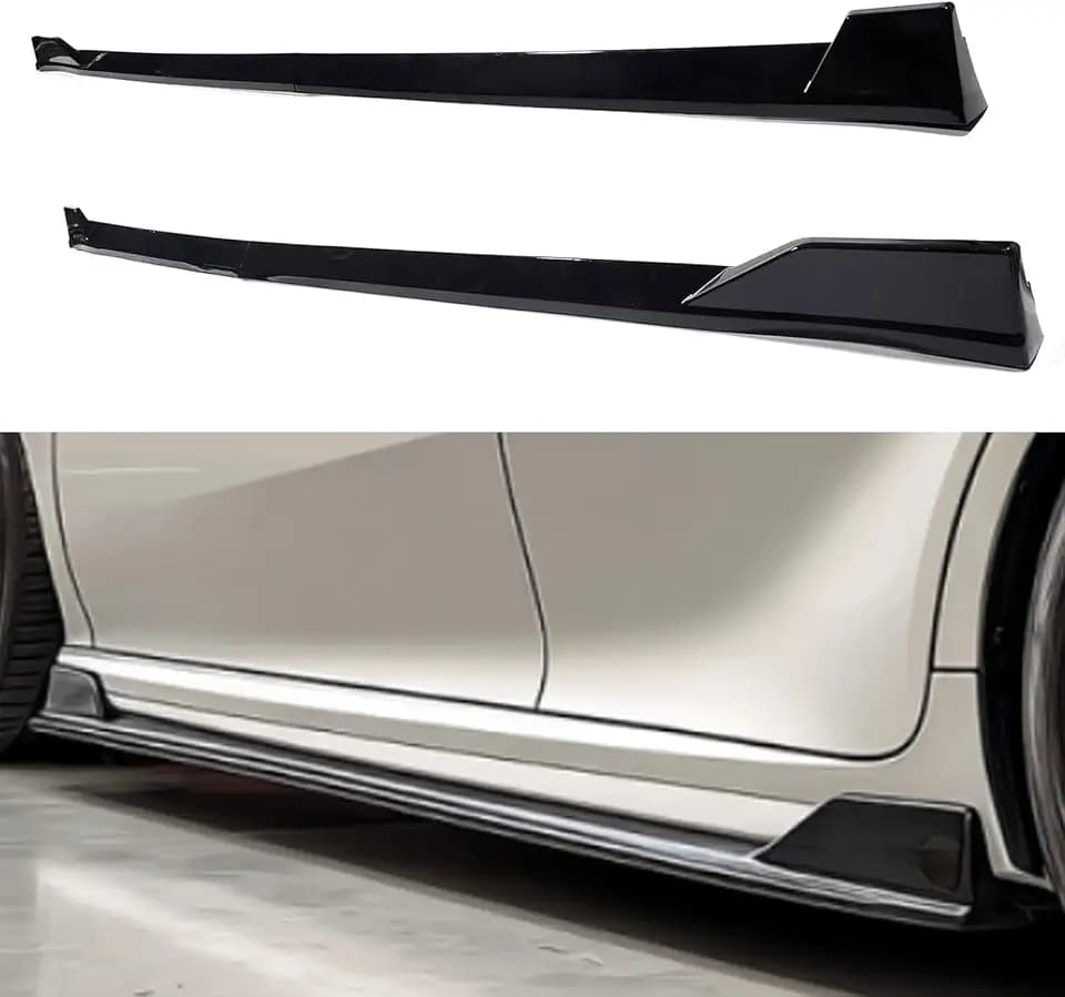 Side Skirts Kit Extensions for Toyota Camry 2018-2025 SE XSE Glossy Black