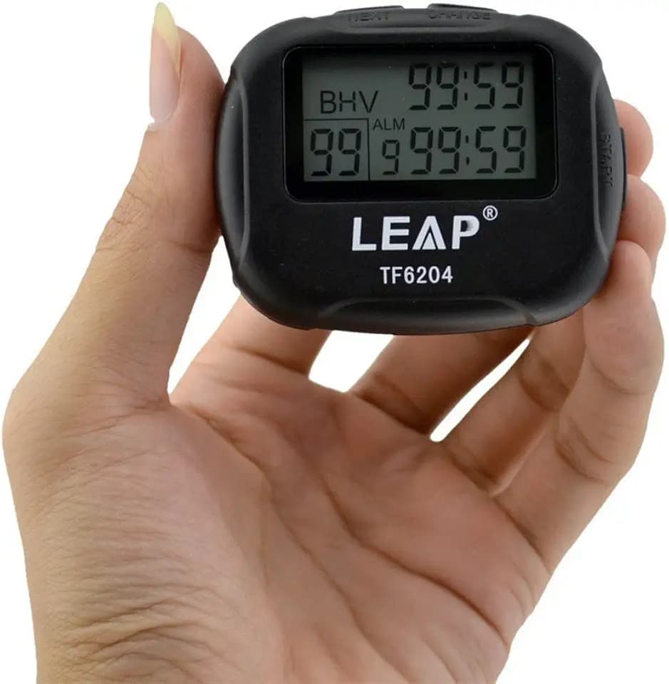 TF6204 digitales LCD-Display Alarm Intervall Timer für Training Crossfit Laufen Yoga Gewichtheben Laufen Stoppuhr Sport Zeitnehmer
