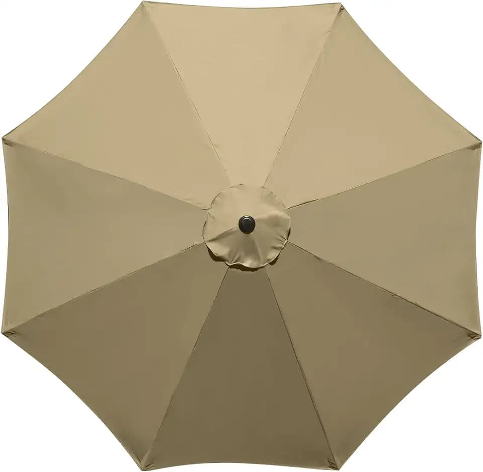 9Feet Patio Umbrella Replacement Canopy, For 8 Ribs,Market and Table Umbrella Top,Universal Strong and Thick Umbrella Canopy,UV Protection,Canopy Only