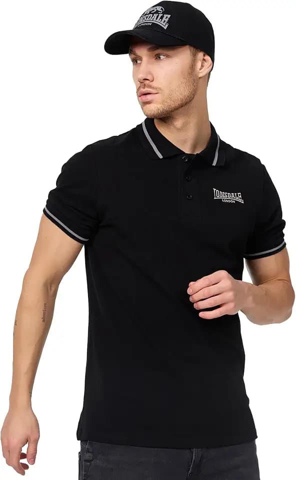 Lonsdale Herren Poloshirt schmale Passform CAUSTON
