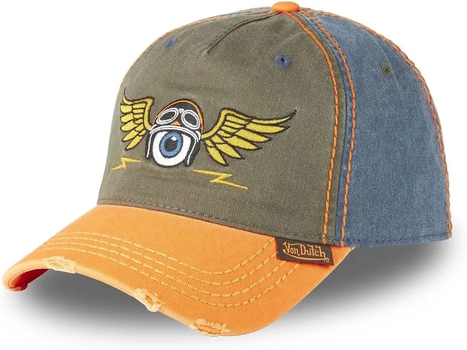 Von Dutch Cap Herren und Damen, Baseball Retro, Orange 14