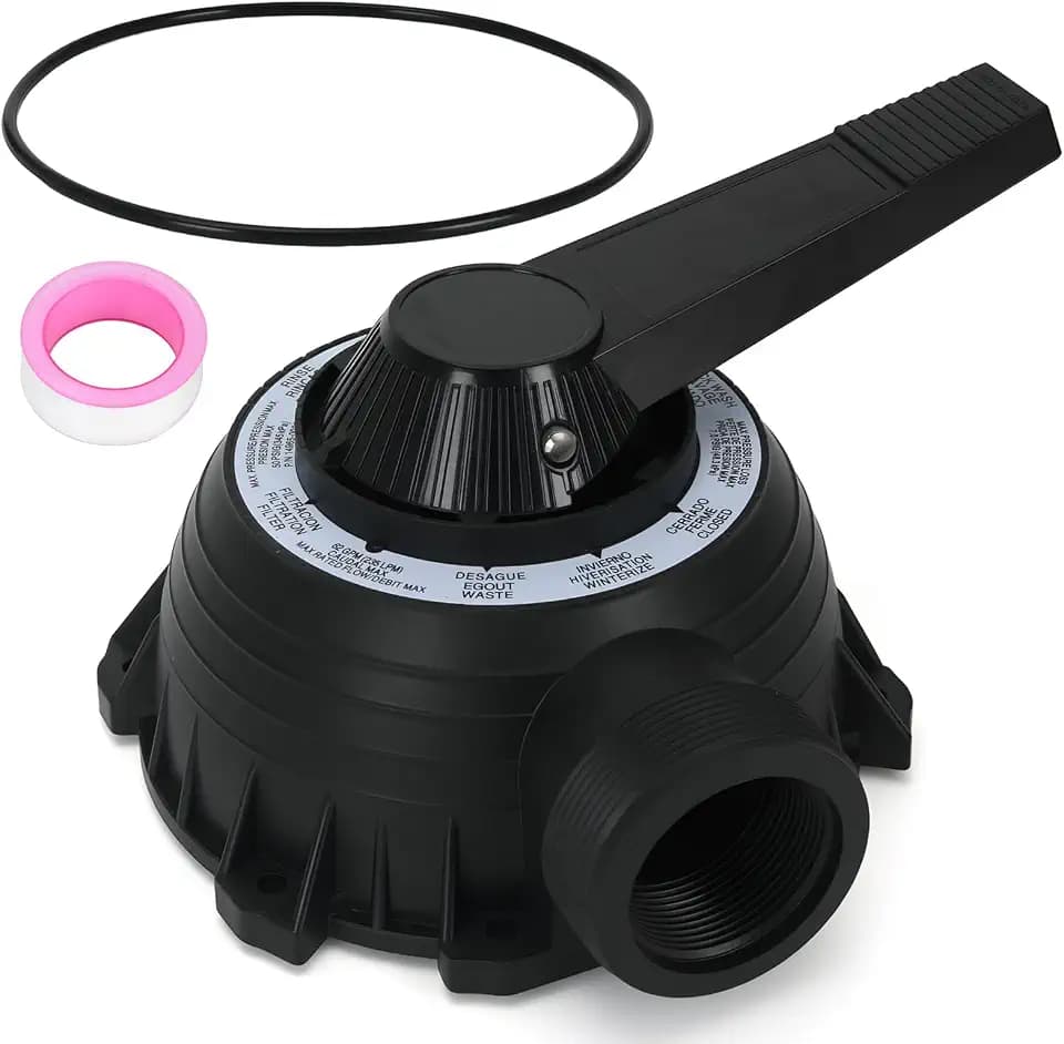 77704-0104 Plug and Cover Handle Assembly with O-Ring Compatible with Sta-Rite 1-1/2-Inch MultiPort Valve WC112-148/A and WC112-147