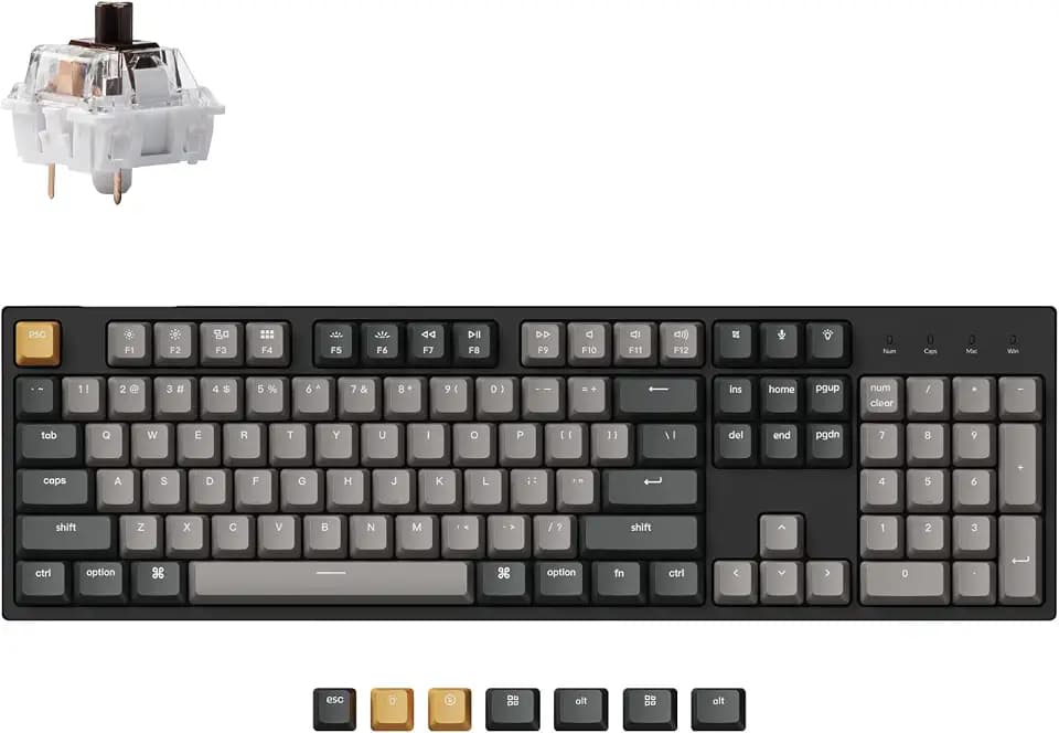 Keychron C2 Pro Wired Custom Mechanical Keyboard Full Size Layout